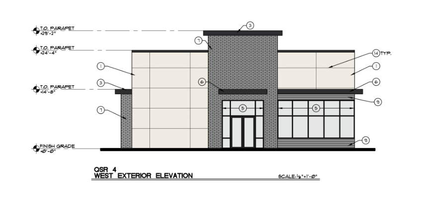Warm Springs & Boulder Highway Plaza Elevation