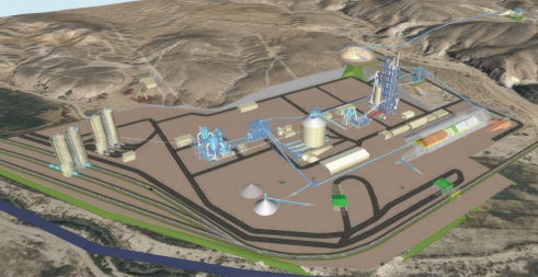 Bridgesource Cement Manufacturing Facility Rendering