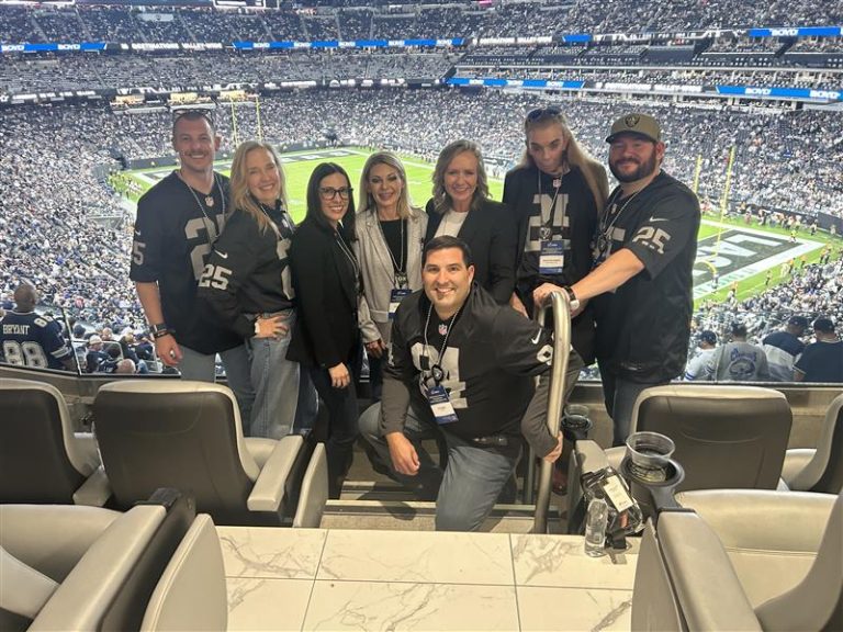 LVGEA and Site Selectors at Raiders v. Cowboys football game