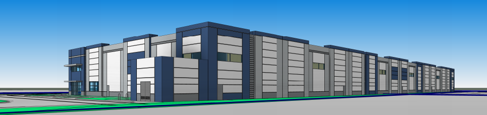 Edmonds-Russell IndiCap Warehouse Rendering