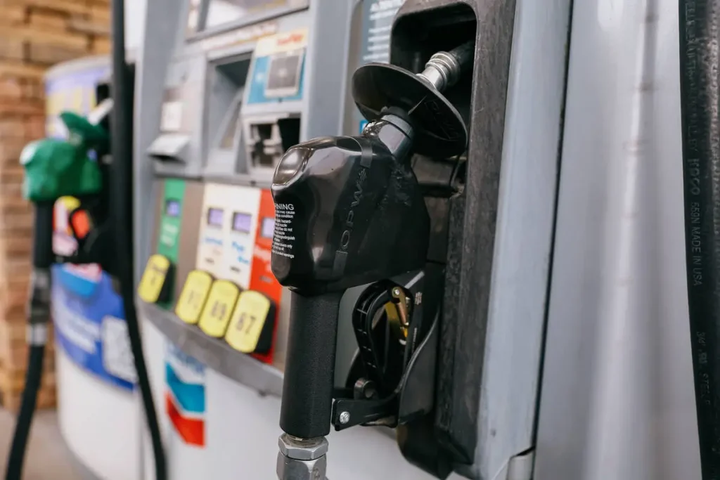 Fuel pumps at a gas station in Clark County