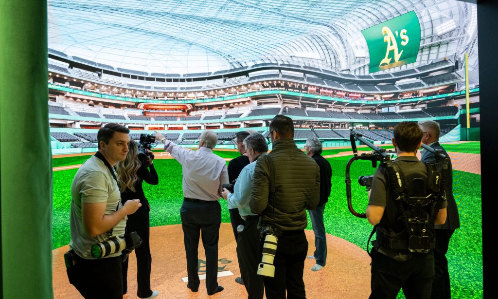 A's Stadium Immersive Cube Experience