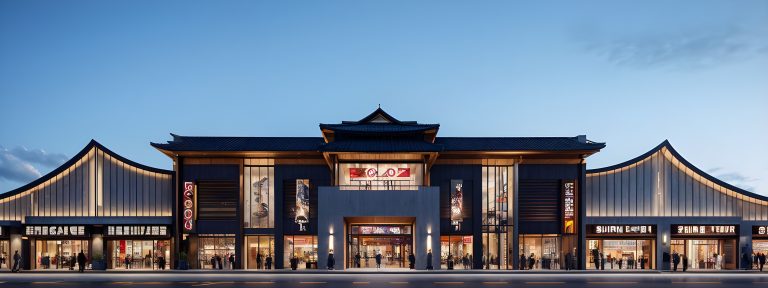 Jade Promenade building with traditional architecture.