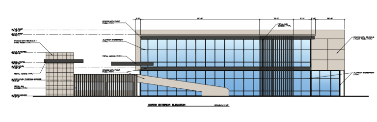 Elevation of Asian Town Plaza in Las Vegas rendering