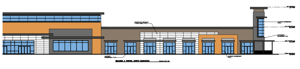Santa Margarita Shopping Center architectural elevation design