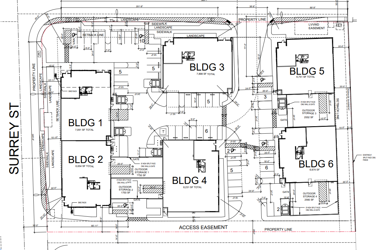 Industrial Complex Site Plan in Paradise, NV