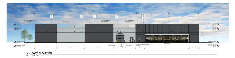 P&D Tesla East Elevation