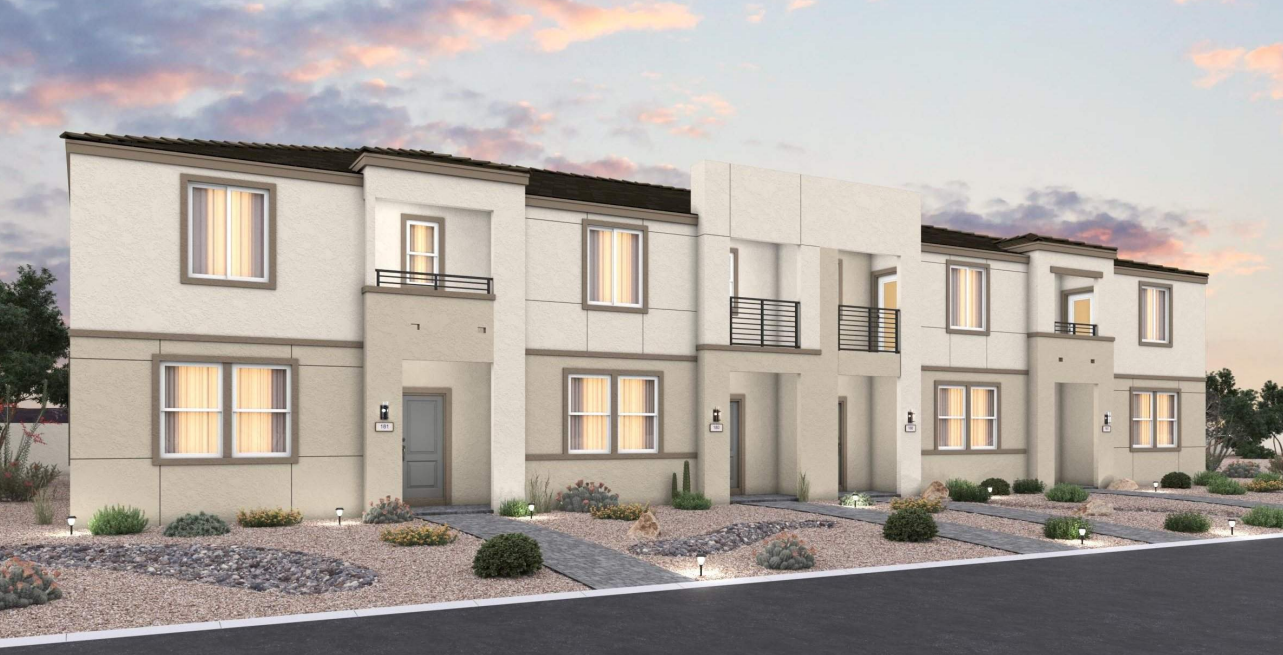 Rendering of future townhome community in Enterprise, Nevada