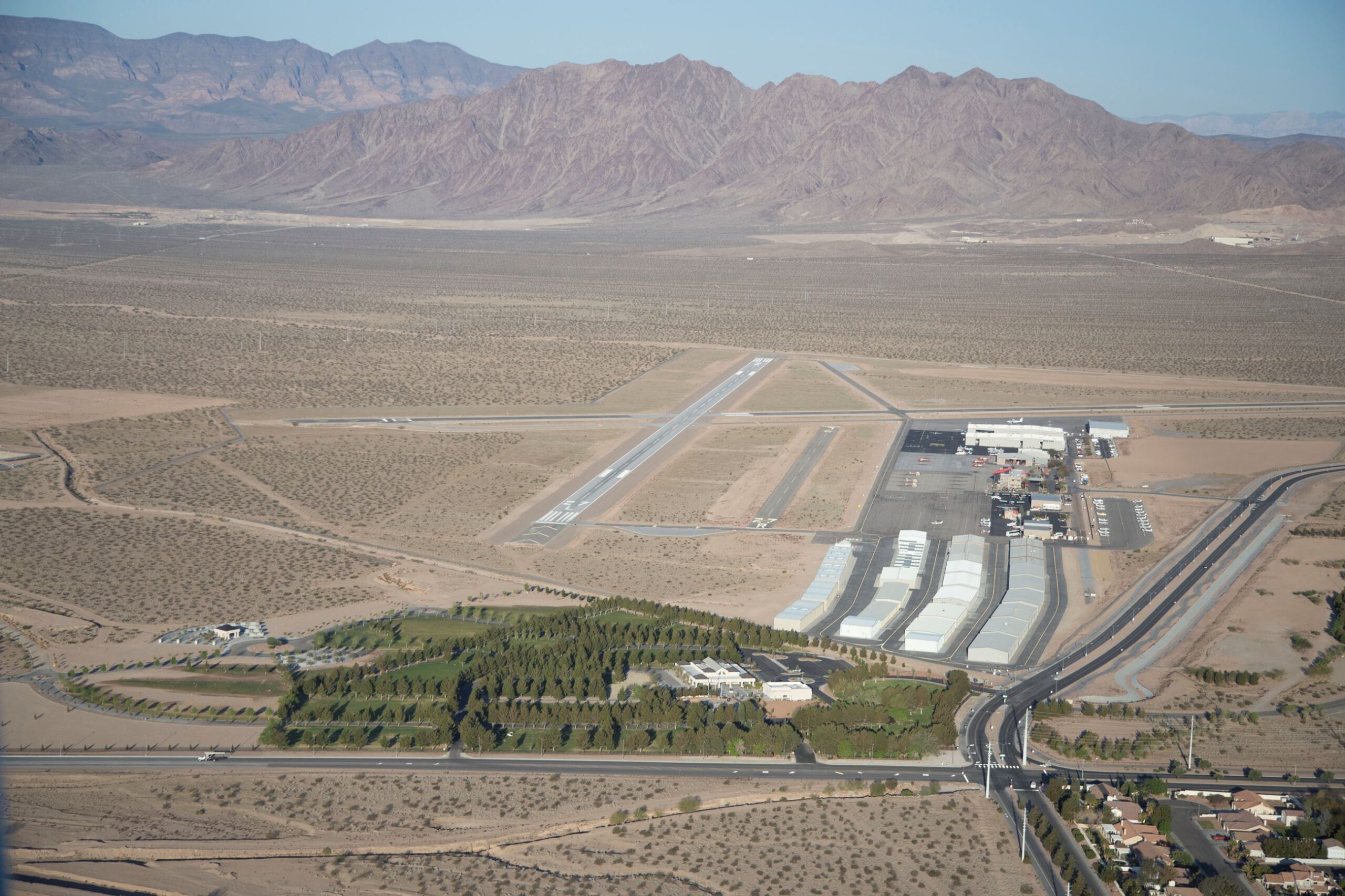 Aerial image of Boulder City Municipal Airport. Credit: City of Boulder City/Boulder City Municipal Airport