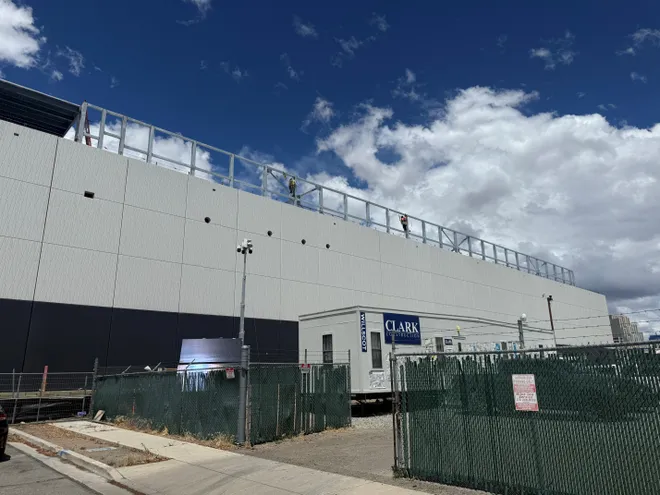 The Keystone Data Center under construction, located at 265 Keystone Ave in Reno, Nevada, which could be affected by the data center moratorium proposed.