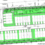 Landscape plan of Arroyo Townhomes proposed in Spring Valley
