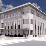 Preliminary rendering of Nevada Legislative Counsel Bureau Office Annex project that was recently awarded to Alston Construction