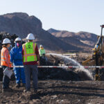Broadbent & Associates, Inc. staff managing environmental remediation activities at a job site in southern Nevada.