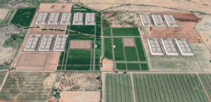 Aerial rendering of the proposed Monarch Data Center in Lyon County, Nevada