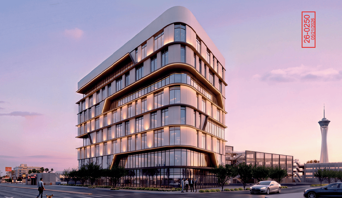 Charleston & Westwood MOB (Medical Office Building) rendering by EV&A Architects, being considered by the Las Vegas City council on August 19