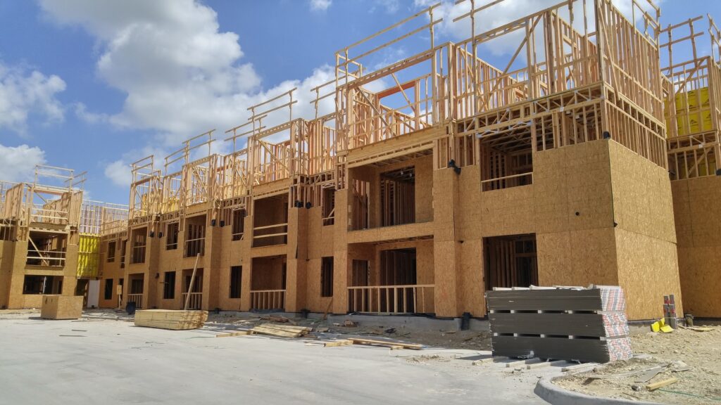 Stock image of Apartment Homes Under Construction