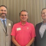 From left to right: Bobby Mayes, City of North Las Vegas; Brian Motes, Clark County Department of Aviation; James McCarty, Nevada Sales Agency at the BEX Leading Market Series Upcoming Public Works Projects in Nevada 2026.