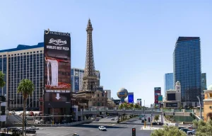 Horseshoe Las Vegas and Paris Las Vegas, owned by Caesars Entertainment, on the Strip.