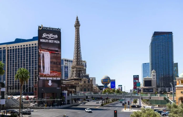 Horseshoe Las Vegas and Paris Las Vegas, owned by Caesars Entertainment, on the Strip.