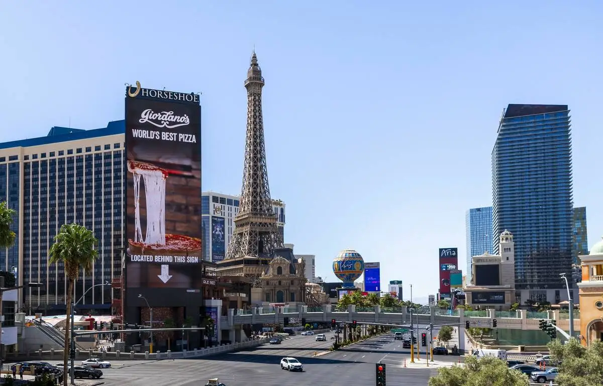 Horseshoe Las Vegas and Paris Las Vegas, owned by Caesars Entertainment, on the Strip.
