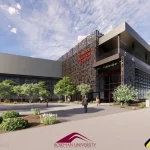 Rendering of proposed Roseman University Clark County Simulation Laboratory in Summerlin