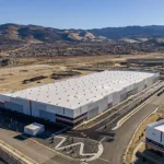 Aerial image of 580 South, an industrial park in Reno that recently completed a major construction milestone.