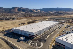 Aerial image of 580 South, an industrial park in Reno that recently completed a major construction milestone.