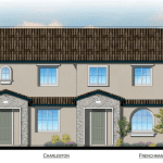 Rendering by Perlman Architects of the new LGI Homes 26-unit townhome community in Henderson, Nevada.