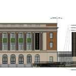 Rendering of the upcoming Mob Museum expansion in Las Vegas by LGA Architecture.