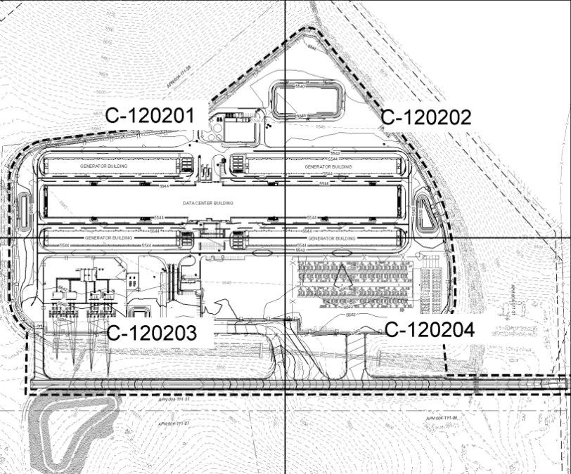 Conceptual map of South Valley Energy Generation Facility by Fleet Data Centers.