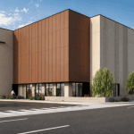 Rendering by KGA Architecture of potential Sunten Holdings' Sunten Holdings Warehouse in Spring Valley, Nevada, proposed to the Clark County Zoning Commission and approved.
