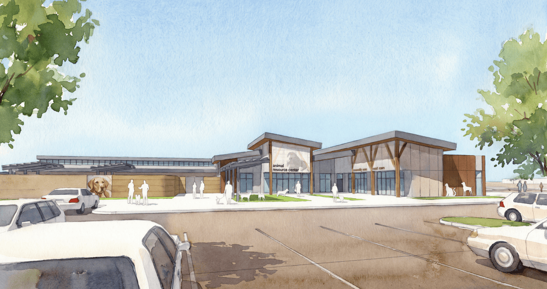 Rendering by TSK Architects of the proposed Clark County Animal Resource Center in Spring Valley.