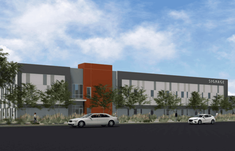 Rendering by Yihong Liu + Associates of supportive housing facility planned at The Villages at St. Rose in Henderson, Nevada
