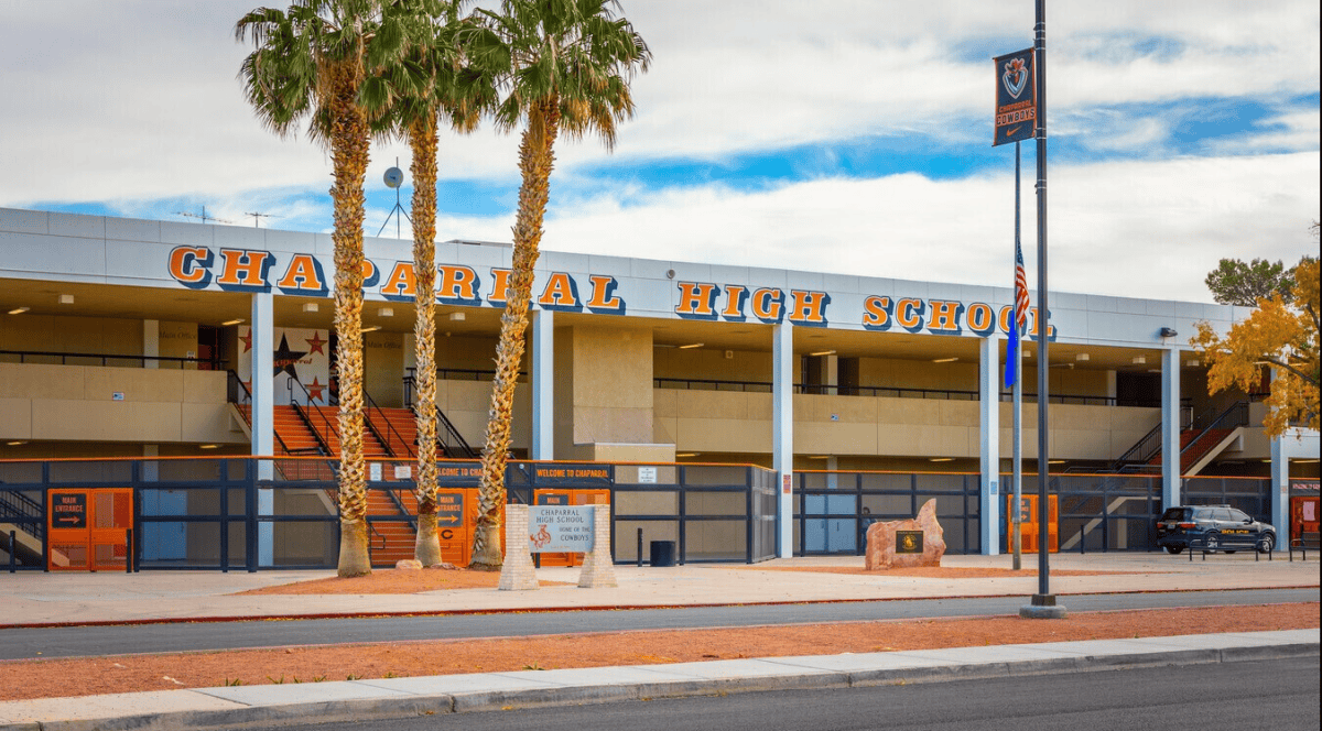 Image of Chaparral High School in Paradise, Nevada