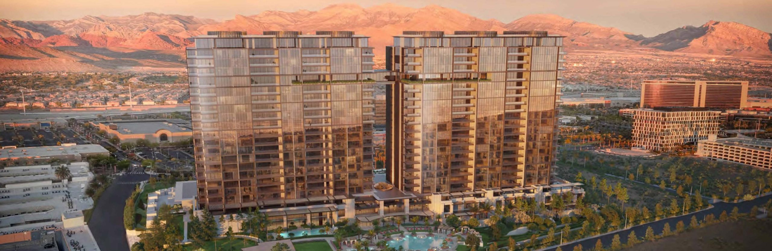 Rendering by Hart Howerton of Summit House, a 21-story condo complex in Summerlin, Nevada.