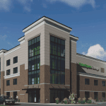 Rendering of planned Extra space Storage-branded facility named Pyramid Storage in Sparks, Nevada
