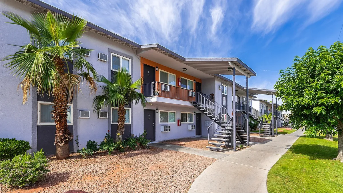 Exterior photo of the multifamily development at 2751 E Bonanza Road