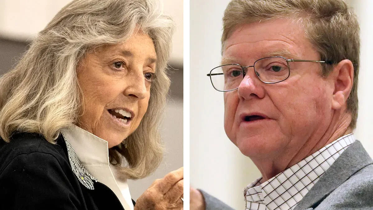 Left: Rep. Dina Titus, D-Nev. Right: Rep. Mark Amodei, R-Nev. Credit: Las Vegas Review-Journal