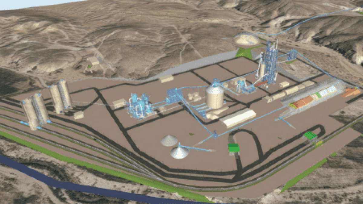 Bridgesource Cement Manufacturing Facility Rendering