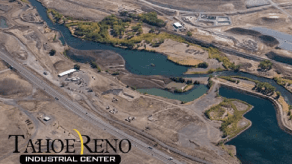 Aerial view of location in Northern Nevada where gas line expansion could occur.