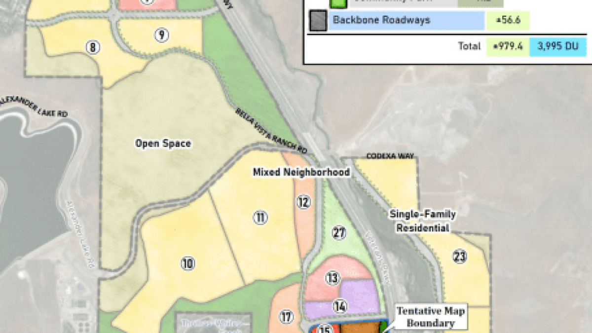 Master Plan Map of Talus Valley Villages