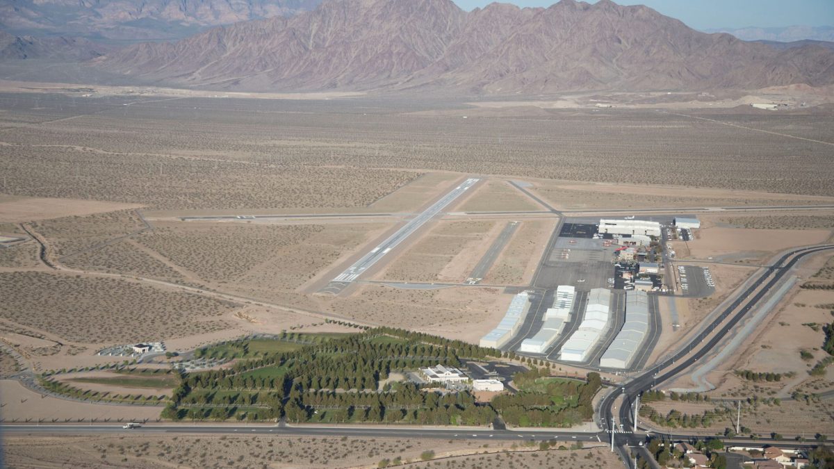 Aerial image of Boulder City Municipal Airport. Credit: City of Boulder City/Boulder City Municipal Airport
