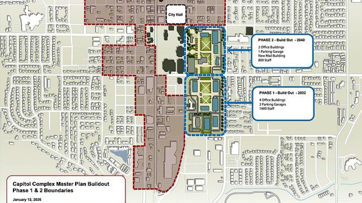 Map of Carson City Public Works Division Office Complex