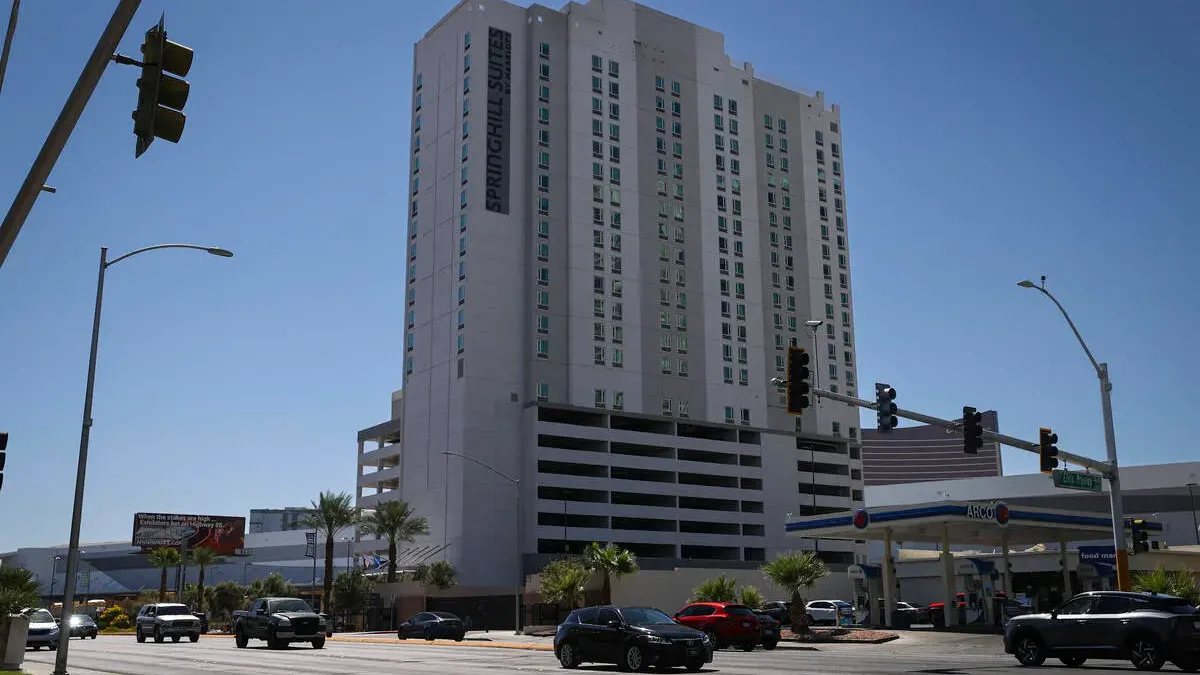Existing SpringHill Suites off Paradise Road / Credit: Chase Stevens/Las Vegas Review-Journal