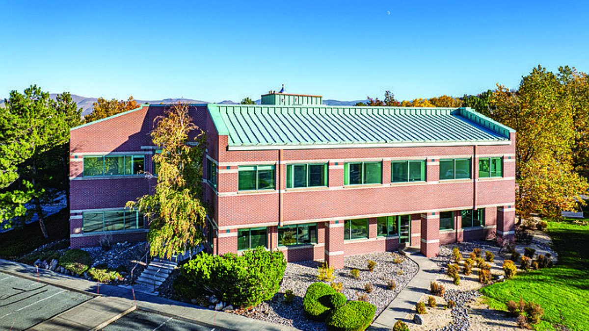 Aerial shot of Dickson Commercial Group's new location at 6140 Plumas St., Suite 100, in Reno.