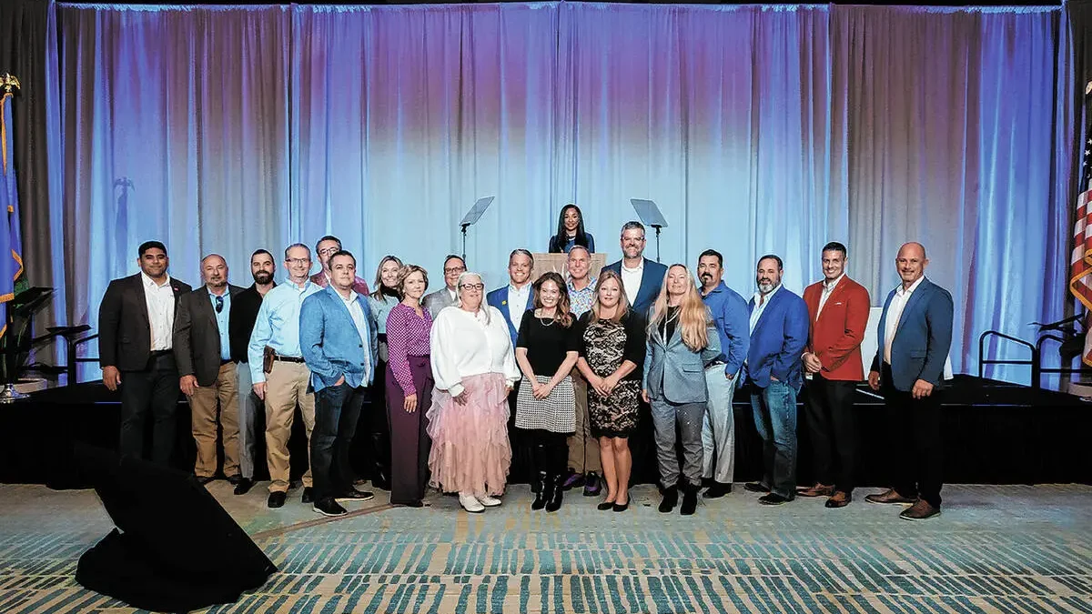 Group photo at a SNHBA Luncheon formal event.