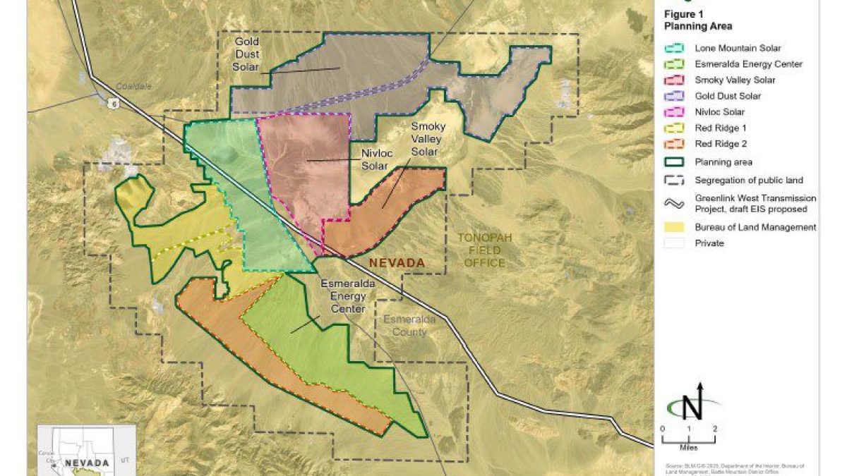 Esmeralda 7 Map by Bureau of Land Management